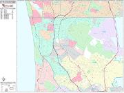 Daly City <br /> Wall Map <br /> Premium Style 2025 Map