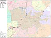 El Cajon <br /> Wall Map <br /> Premium Style 2025 Map