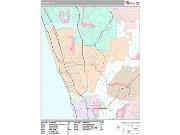 Encinitas <br /> Wall Map <br /> Premium Style 2025 Map