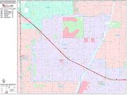 Fountain Valley <br /> Wall Map <br /> Premium Style 2025 Map