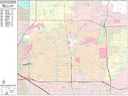 Fullerton <br /> Wall Map <br /> Premium Style 2025 Map