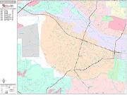 Hacienda Heights <br /> Wall Map <br /> Premium Style 2025 Map