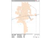 Hanford <br /> Wall Map <br /> Premium Style 2025 Map