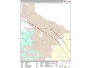 Indio <br /> Wall Map <br /> Premium Style 2025 Map