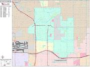 Inglewood <br /> Wall Map <br /> Premium Style 2025 Map