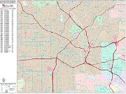 Los Angeles <br /> Wall Map <br /> Premium Style 2025 Map
