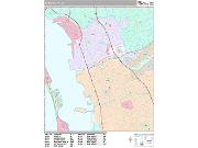 National City <br /> Wall Map <br /> Premium Style 2025 Map
