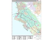 Oakland <br /> Wall Map <br /> Premium Style 2025 Map