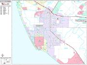 Oxnard <br /> Wall Map <br /> Premium Style 2025 Map