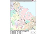 Redwood City <br /> Wall Map <br /> Premium Style 2025 Map
