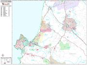 Salinas <br /> Wall Map <br /> Premium Style 2025 Map