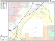 Commerce City <br /> Wall Map <br /> Premium Style 2025 Map