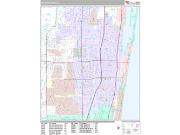Boynton Beach <br /> Wall Map <br /> Premium Style 2025 Map