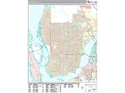 Cape Coral <br /> Wall Map <br /> Premium Style 2025 Map