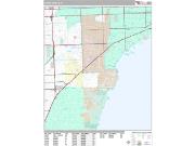 Coral Gables <br /> Wall Map <br /> Premium Style 2025 Map