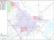 Gainesville <br /> Wall Map <br /> Premium Style 2025 Map