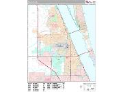 Melbourne <br /> Wall Map <br /> Premium Style 2025 Map