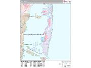 Miami Beach <br /> Wall Map <br /> Premium Style 2025 Map