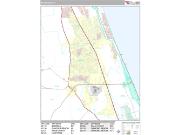Palm Coast <br /> Wall Map <br /> Premium Style 2025 Map