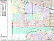 Pembroke Pines <br /> Wall Map <br /> Premium Style 2025 Map