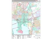 Tampa <br /> Wall Map <br /> Premium Style 2025 Map