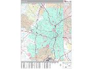 Atlanta <br /> Wall Map <br /> Premium Style 2025 Map