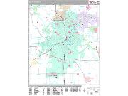 Cedar Rapids <br /> Wall Map <br /> Premium Style 2025 Map