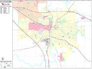 Iowa City <br /> Wall Map <br /> Premium Style 2025 Map
