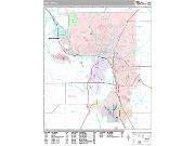 Sioux City <br /> Wall Map <br /> Premium Style 2025 Map