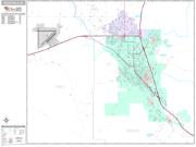 Pocatello <br /> Wall Map <br /> Premium Style 2025 Map