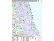 Chicago <br /> Wall Map <br /> Premium Style 2025 Map