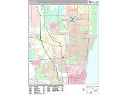 Waukegan <br /> Wall Map <br /> Premium Style 2025 Map