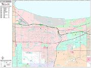 Gary <br /> Wall Map <br /> Premium Style 2025 Map