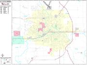 Muncie <br /> Wall Map <br /> Premium Style 2025 Map