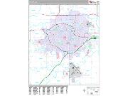 Topeka <br /> Wall Map <br /> Premium Style 2025 Map