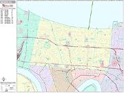 Metairie <br /> Wall Map <br /> Premium Style 2025 Map