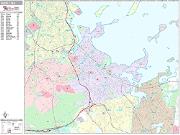 Quincy <br /> Wall Map <br /> Premium Style 2025 Map