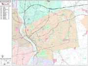 Springfield <br /> Wall Map <br /> Premium Style 2025 Map