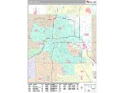 Grand Rapids <br /> Wall Map <br /> Premium Style 2025 Map