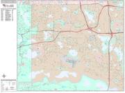 Eden Prairie <br /> Wall Map <br /> Premium Style 2025 Map