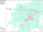 Columbia <br /> Wall Map <br /> Premium Style 2025 Map