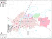 Great Falls <br /> Wall Map <br /> Premium Style 2025 Map