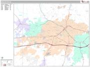 Burlington <br /> Wall Map <br /> Premium Style 2025 Map