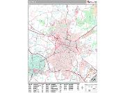 Durham <br /> Wall Map <br /> Premium Style 2025 Map