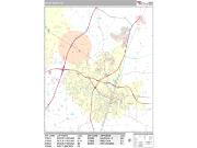 Rocky Mount <br /> Wall Map <br /> Premium Style 2025 Map