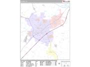 Salisbury <br /> Wall Map <br /> Premium Style 2025 Map