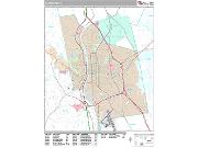 Manchester <br /> Wall Map <br /> Premium Style 2025 Map