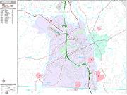 Nashua <br /> Wall Map <br /> Premium Style 2025 Map