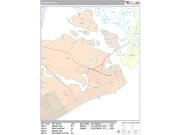 Atlantic City <br /> Wall Map <br /> Premium Style 2025 Map