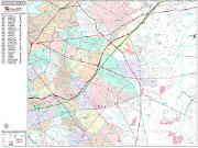 Cherry Hill <br /> Wall Map <br /> Premium Style 2025 Map